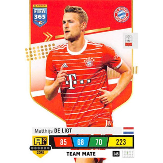 Panini FIFA 365 - de Ligt Matthijs - 2023 Panini Adrenalyn XL FIFA 365 No.245