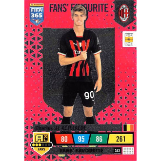 Panini FIFA 365 - De Ketelaere Charles - 2023 Panini Adrenalyn XL FIFA 365 No.343