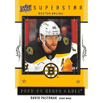 Insertní karty - Pastrnak David - 2023-24 Upper Deck Honor Roll No.4