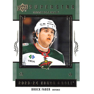 Insertní karty - Faber Brock - 2023-24 Upper Deck Honor Roll No.36