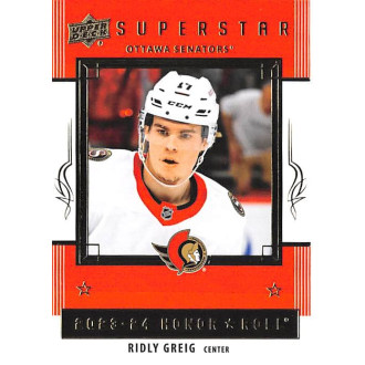 Insertní karty - Greig Ridly - 2023-24 Upper Deck Honor Roll No.55