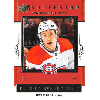 Insertní karty - Beck Owen - 2023-24 Upper Deck Honor Roll No.57