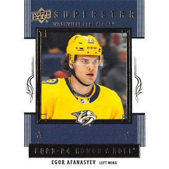 Insertní karty - Afanasyev Egor - 2023-24 Upper Deck Honor Roll No.66