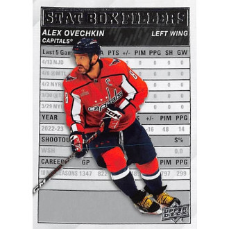 Insertní karty - Ovechkin Alex - 2023-24 Upper Deck Stat Box Fillers No.9