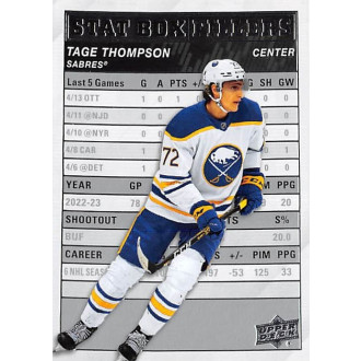 Insertní karty - Thompson Tage - 2023-24 Upper Deck Stat Box Fillers No.19