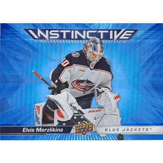 Insertní karty - Merzlikins Elvis - 2023-24 Upper Deck Instinctive No.16