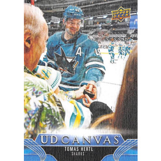 Insertní karty - Hertl Tomáš - 2023-24 Upper Deck Canvas No.184