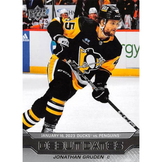 Insertní karty - Gruden Jonathan - 2023-24 Upper Deck Debut Dates No.2
