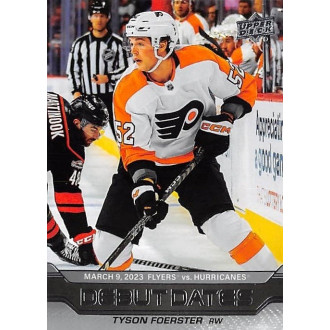 Insertní karty - Foerster Tyson - 2023-24 Upper Deck Debut Dates No.7