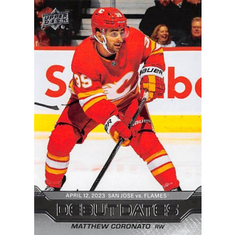 Insertní karty - Coronato Matthew - 2023-24 Upper Deck Debut Dates No.11