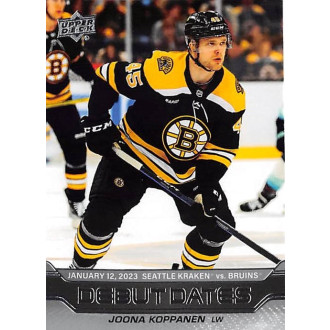 Insertní karty - Koppanen Joona - 2023-24 Upper Deck Debut Dates No.16
