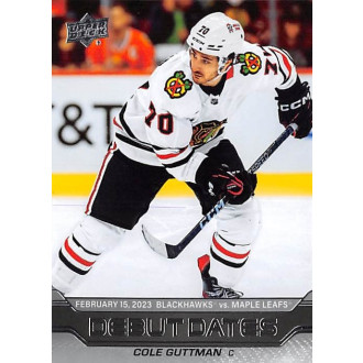 Insertní karty - Guttman Cole - 2023-24 Upper Deck Debut Dates No.22