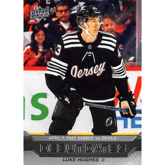 Insertní karty - Hughes Luke - 2023-24 Upper Deck Debut Dates No.25