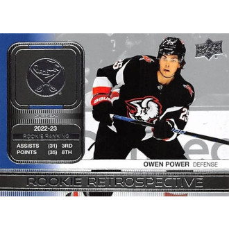 Insertní karty - Power Owen - 2023-24 Upper Deck Rookie Retrospective No.5