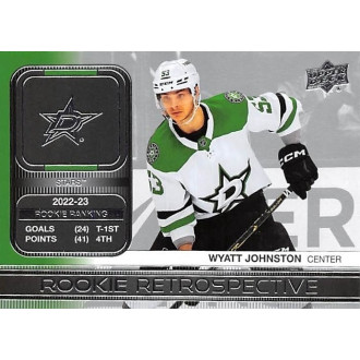 Insertní karty - Johnston Wyatt - 2023-24 Upper Deck Rookie Retrospective No.7