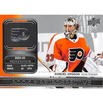 Insertní karty - Ersson Samuel - 2023-24 Upper Deck Rookie Retrospective No.8