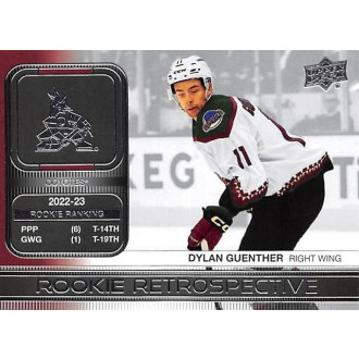 Insertní karty - Guenther Dylan - 2023-24 Upper Deck Rookie Retrospective No.9