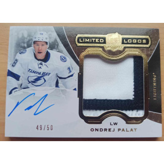 Patch karty - Palát Ondřej - 2014-15 The Cup Limited Logos - black, white No.LL-OP A3