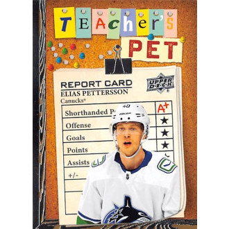 Insertní karty - Pettersson Elias - 2023-24 Upper Deck Teachers Pet No.10