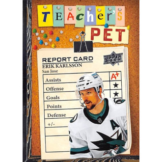 Insertní karty - Karlsson Erik - 2023-24 Upper Deck Teachers Pet No.25