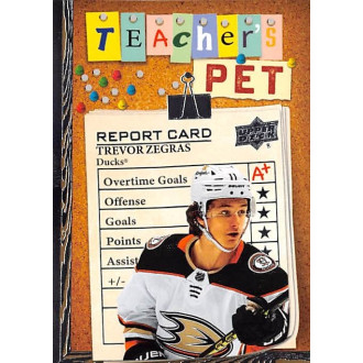 Insertní karty - Zegras Trevor - 2023-24 Upper Deck Teachers Pet No.26