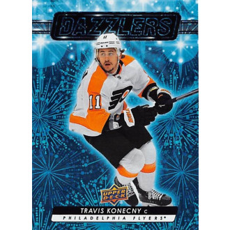 Insertní karty - Konecny Travis - 2023-24 Upper Deck Dazzlers Blue No.25