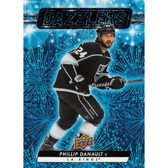 Insertní karty - Danault Phillip - 2023-24 Upper Deck Dazzlers Blue No.34