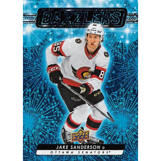 Insertní karty - Sanderson Jake - 2023-24 Upper Deck Dazzlers Blue No.35