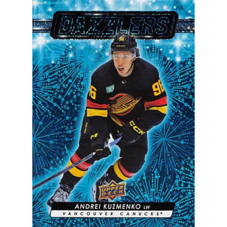 Insertní karty - Kuzmenko Andrei - 2023-24 Upper Deck Dazzlers Blue No.47