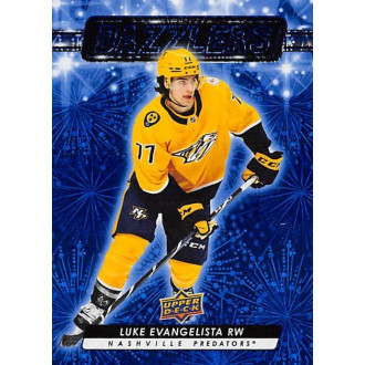 Insertní karty - Evangelista Luke - 2023-24 Upper Deck Dazzlers Blue No.54