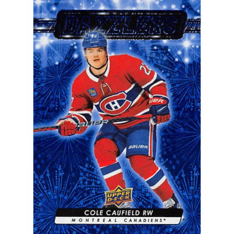 Insertní karty - Caufield Cole - 2023-24 Upper Deck Dazzlers Blue No.57
