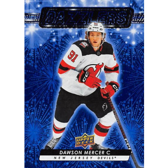 Insertní karty - Mercer Dawson - 2023-24 Upper Deck Dazzlers Blue No.72
