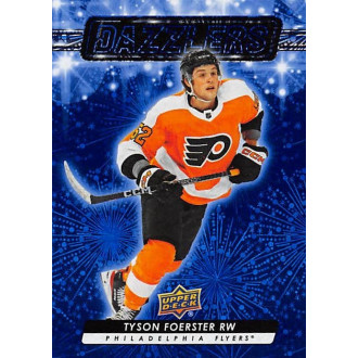 Insertní karty - Foerster Tyson - 2023-24 Upper Deck Dazzlers Blue No.92