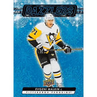 Insertní karty - Malkin Evgeni - 2023-24 Upper Deck Dazzlers Blue No.107