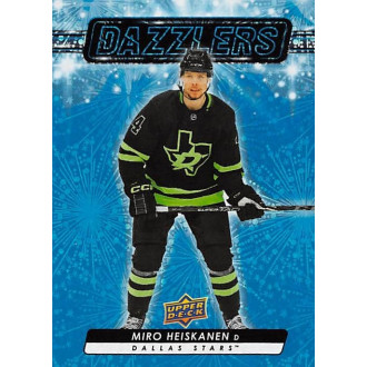 Insertní karty - Heiskanen Miro - 2023-24 Upper Deck Dazzlers Blue No.123