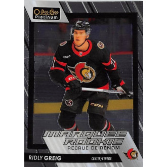 Řadové karty - Greig Ridly - 2023-24 O-Pee-Chee Platinum Marquee Rookies No.210