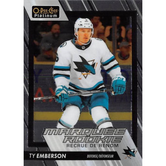 Řadové karty - Emberson Ty - 2023-24 O-Pee-Chee Platinum Marquee Rookies No.292