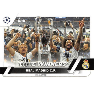 Champions League - Title Winners Real Madrid CF - 2022-23 Topps UEFA Club Competitions No.125