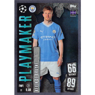 Champions League - De Bruyne Kevin - 2023-24 Topps Match Attax UCL No.22