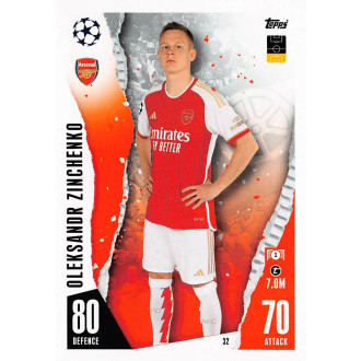 Champions League - Zinchenko Oleksandr - 2023-24 Topps Match Attax UCL No.32