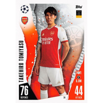 Champions League - Tomiyasu Takehiro - 2023-24 Topps Match Attax UCL No.34