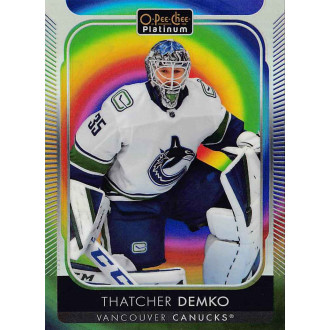 Paralelní karty - Demko Thatcher - 2021-22 O-Pee-Chee Platinum Rainbow Color Wheel No.64