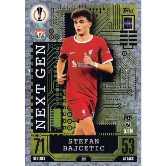Champions League - Bajcetic Stefan - 2023-24 Topps Match Attax UCL No.391