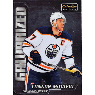 Insertní karty - McDavid Connor - 2022-23 O-Pee-Chee Platinum Galvanized No.G1