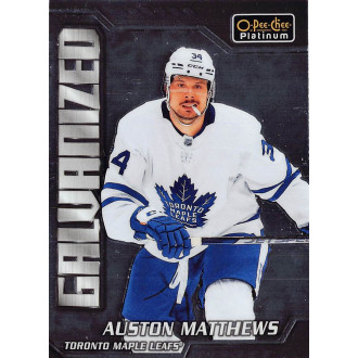 Insertní karty - Matthews Auston - 2022-23 O-Pee-Chee Platinum Galvanized No.G2