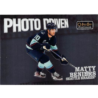 Insertní karty - Beniers Matty - 2022-23 O-Pee-Chee Platinum Photo Driven No.PD14