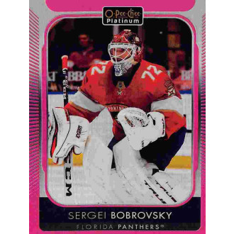 Paralelní karty - Bobrovsky Sergei - 2021-22 O-Pee-Chee Platinum Matte Pink No.109