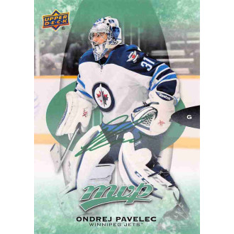 Paralelní karty - Pavelec Ondřej - 2016-17 MVP Green Script No.145