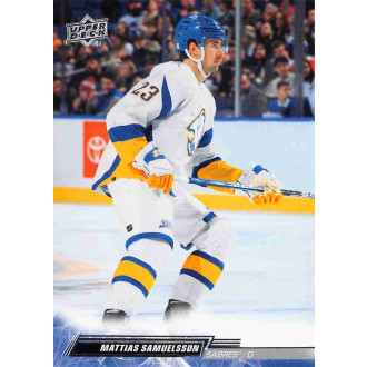 Řadové karty - Samuelsson Mattias - 2022-23 Upper Deck No.518