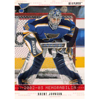 Paralelní karty - Johnson Brent - 2002-03 BAP Memorabilia Ruby No.42